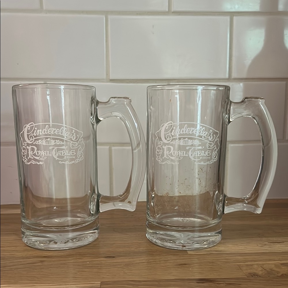 Cinderella's Royal Table Glass Mug Set